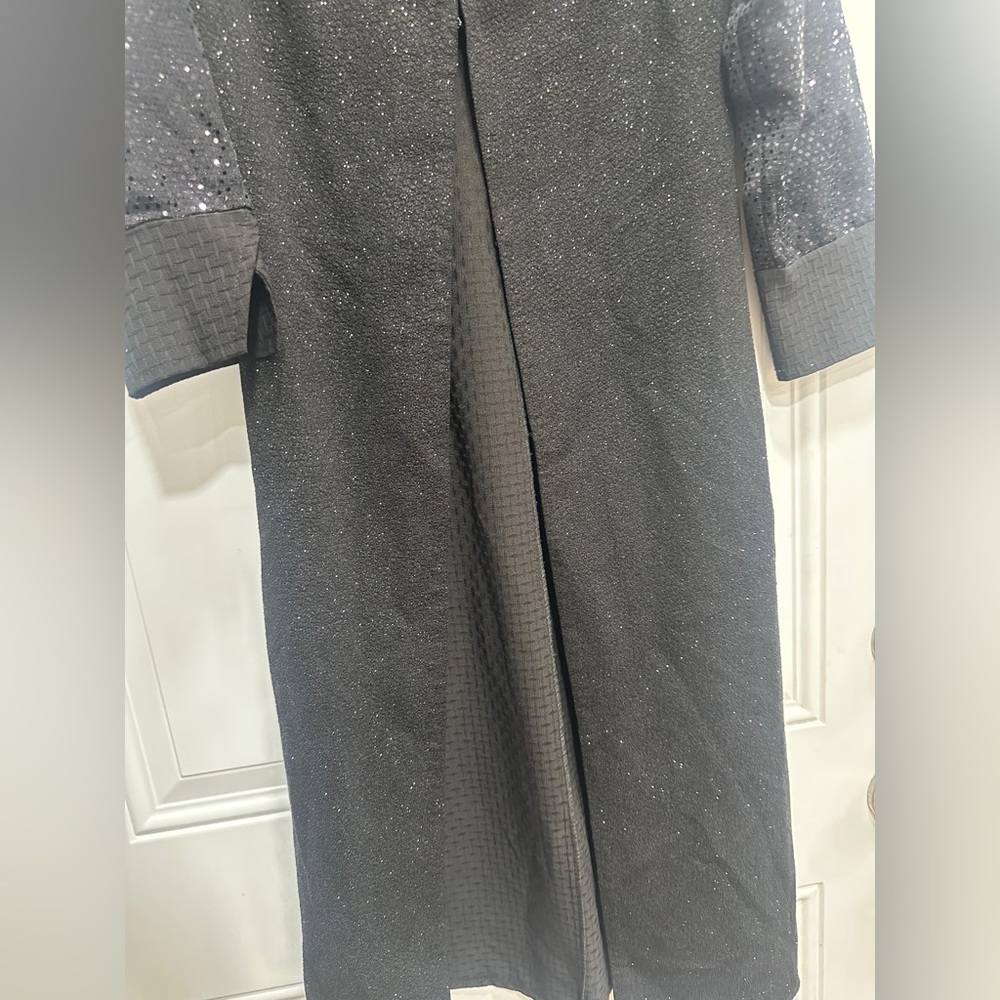 Girls Abaya kaftan dress duster sparkly sequin 6Y